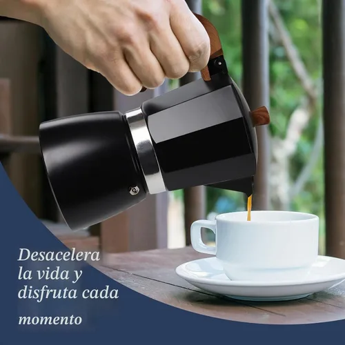 Vista 9 de 3 tazas Moka Pot Aluminio 5.1 fl oz Cafetera Italiana Estufa Cafetera Espresso Cafeteras Mocha Pot Percolador para estufa de cerámica eléctrica