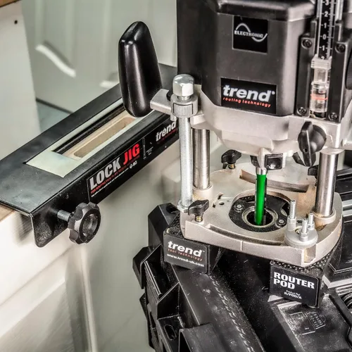 Vista 9 de Kit de plantilla de cerradura Trend para fresar rebaje de placa frontal y mortaja, LOCK/JIG