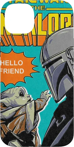 Vista 15 de Funda para iPhone 14 Pro Max Star Wars The Mandalorian Mando y el Niño