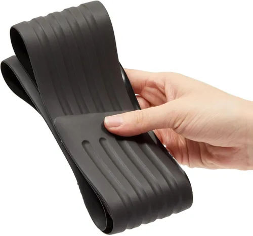 Vista 3 de Stockroom Plus Protector de parachoques trasero para automóviles y SUV, acolchado de goma universal (negro, 35 pulgadas)