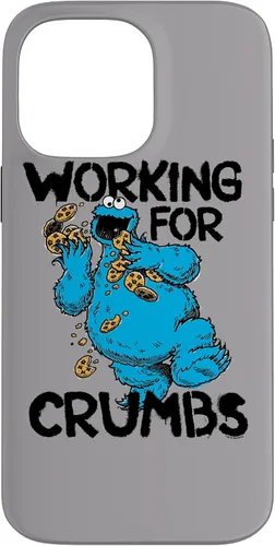 Vista 21 de iPhone 12/12 Pro Sesame Street Cookie Monster Trabajo para migas caso