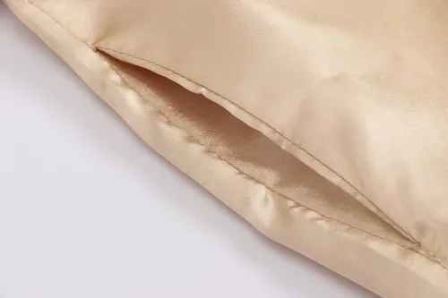 Vista 3 de kimono corto para mujer, bata de satén para bodas