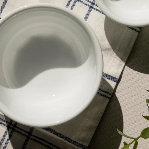 Vista 5 de Corelle 3125 Vitrelle Tazón de Cereales de Vidrio Winter Frost, Blanco, 18 oz, Paquete de 6