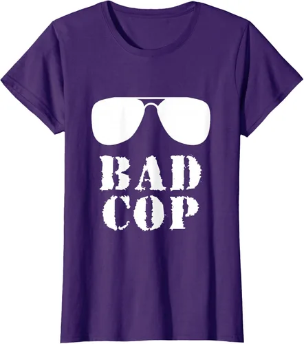 Vista 13 de Bad Cop Funny Police - Camiseta a juego para padre e hijo, Negro, S
