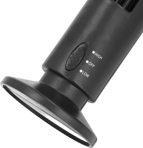 Vista 7 de Bladeless Tower Fan USB Connectivity ABS Desktop Cooling Fan 2 Black