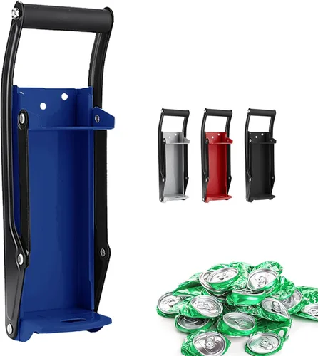 Vista 9 de Trituradora de latas, adecuada para latas de aluminio de 12 oz y 16 onzas, latas de soda, latas de cerveza, etc. Herramienta de reciclaje eficiente.