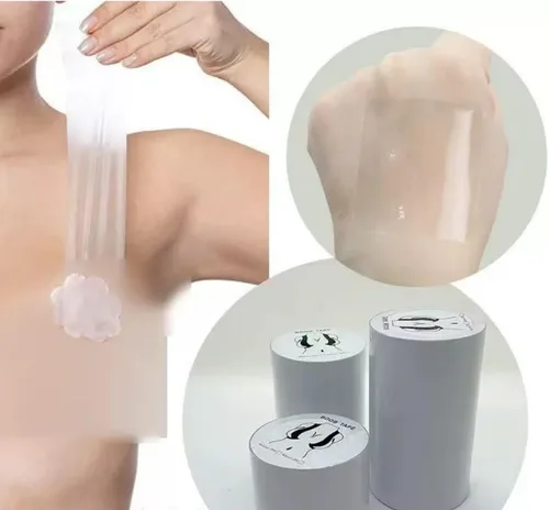 Vista 2 de Wide Boob Tape 4" x16Ft,Breast lift tape,Bra Replace Tape, 4 inch boob tape, Wide Boob chest tape 5.0 meters
