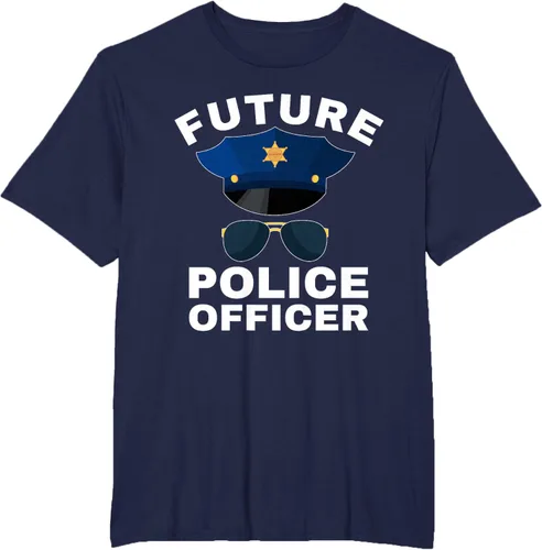 Vista 9 de Camiseta de policía para niños con texto en inglés «Proud Cop Dad»