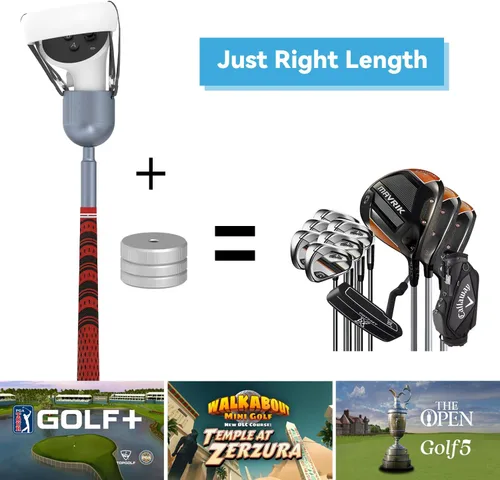 Vista 5 de DGPCT VR Golf Club for Oculus Quest 2, 1 1 Sleeve Quest 2 Controller, Vr Golf Handle Compatible with Meta Golf Game, VR Golf Club Attachment