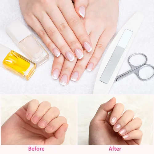 Vista 3 de 8 piezas Nano Nail File Shiner Glass Crystal Buffer Pulidor con estuche 8 limas nano con estuche, pulidor de uñas para uñas naturales, pulidor