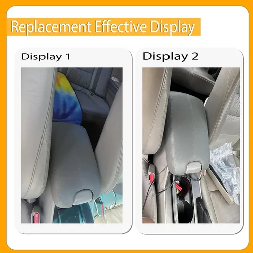 Vista 8 de MOTOALL Tapa de cuero para reposabrazos de consola central de automóvil, para Honda Accord 2008 2009 2010 2011 2012 Honda Accord cuero sintético
