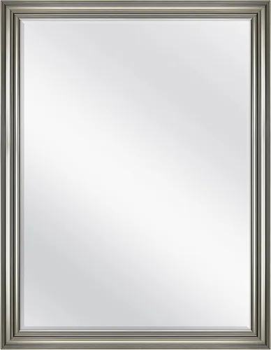 Vista 14 de MCS ovalados de plata, Beaded Espejo de pared, 21-Inch by 31-inch
