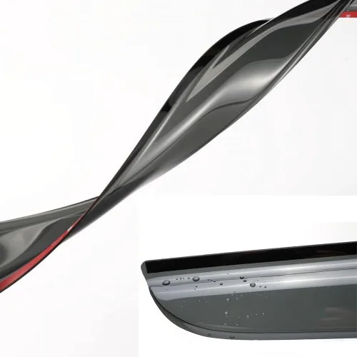 Vista 6 de Visera lateral para ventana lateral, deflector de viento, protector de lluvia para Honda Accord Coupe 2003-2007, 2 piezas de montaje exterior