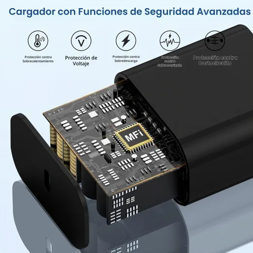 Vista 4 de Cargador USB C para Apple Watch, [certificado MFi] Cargador magnético rápido para iPhone, cable de carga USB C de 6 pies de largo y bloque
