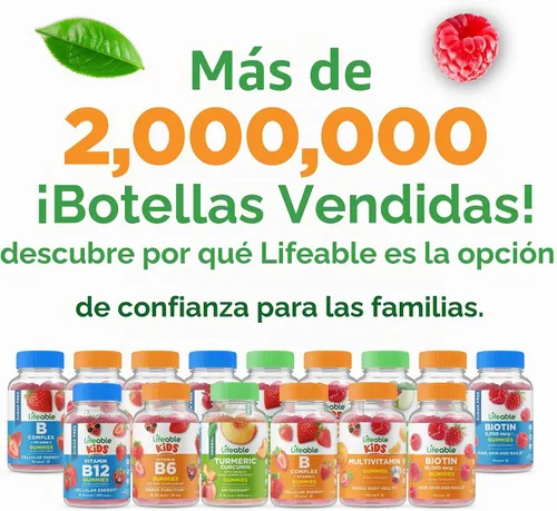 Vista 7 de Lifeable Gomitas de hierro para mujeres y hombres, 20 mg con vitamina C