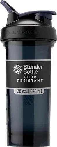 Vista 19 de BlenderBottle - Botella agitadora Pro Series ideal para batidos de proteínas y preentrenamiento, 32 onzas, color negro