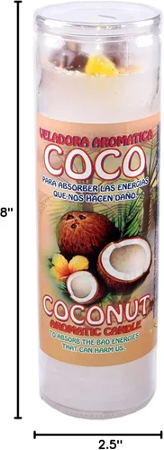 Vista 2 de 1 Pieza Vela Coctel VELADORA Coco/Coco AROMATICA