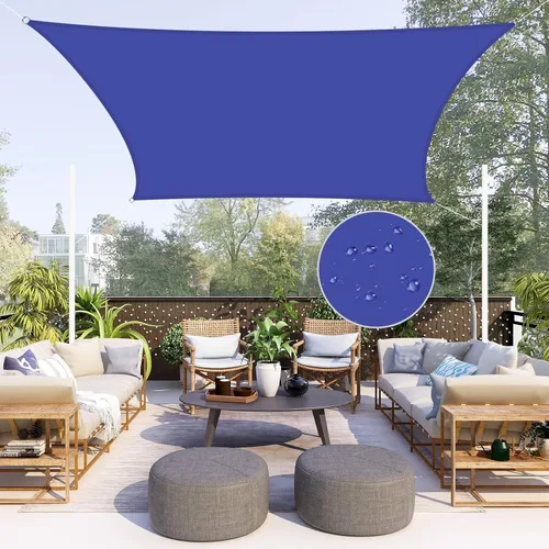 Vista 9 de Neween Toldo Vela, 6'7'' x 6'7'' x 6'7'' Toldo Vela Triangular Impermeable para Patio Jardín Cubierta Pérgola Exterior Toldo Vela 98% Bloqueo UV