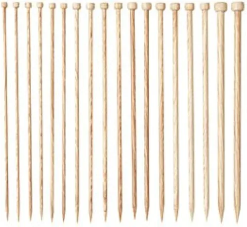 Vista 4 de Knit Picks Juego de agujas de tejer de madera de un solo punto recto US 4-11 (Mosaico 10")
