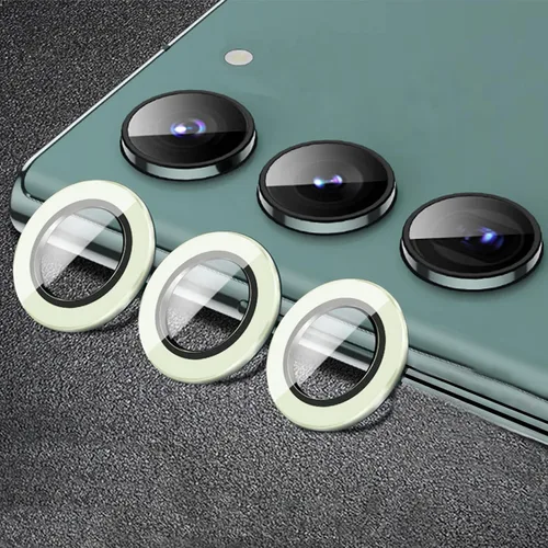 Vista 58 de Compatible con iPhone 11 Pro/11Pro Max/12 Pro Luminous Camera Lens Protector Ultra Thin Película de vidrio templado Protector de pantalla de cámara