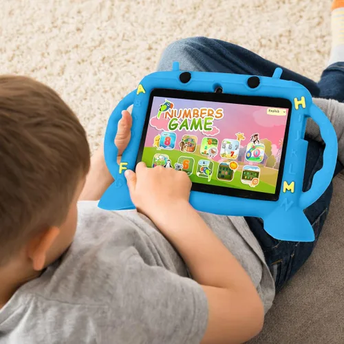 Vista 6 de Tableta para niños 7 pulgadas Tablet para niños 3-10 Android 11, 3GB +32GB ROM (azul) Todler tablet android 11