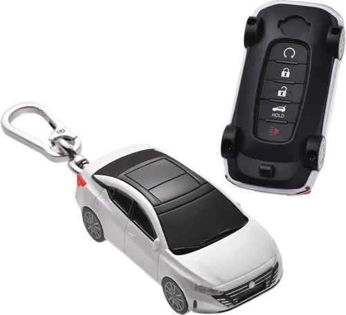 Vista 10 de Funda para llavero Nissan, versión mejorada con lámpara, compatible con Nissan Altima Maxima Sentra Armada Pathfinder Rogue Smart Remote Key y llave