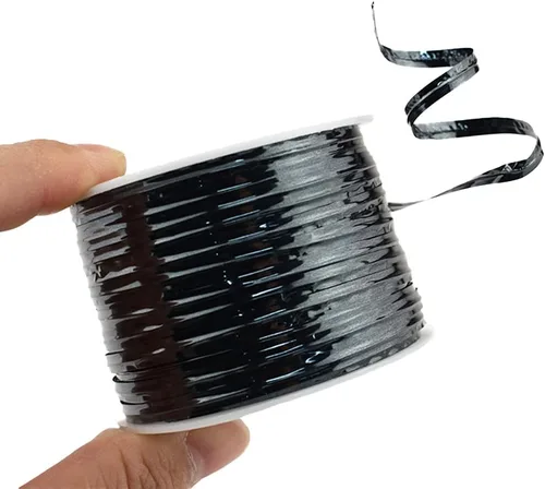 Vista 17 de HAHIYO 100 yardas/300 pies/91M Lazos de torsión de metal púrpura para pan, caramelo, café, bolsas de regalo, envoltorios de regalo, plástico, fiesta