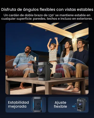 Vista 6 de soundcore Proyector portátil Nebula P1 con altavoces desmontables