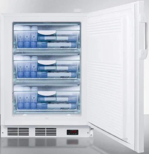 Vista 4 de Summit Appliance VLT650ADA - Congelador de laboratorio integrado bajo encimera compatible con ADA capaz de funcionar a -35 ºC, tres cajones
