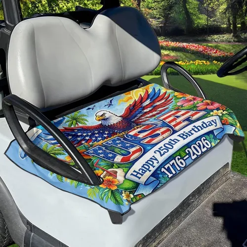Vista 23 de Fundas de asiento de carrito de golf, toalla de manta de asiento de carrito de golf, cubierta de asiento de carrito de golf para asientos de 2