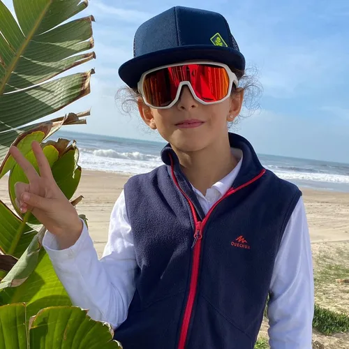 Vista 2 de KAPVOE Gafas de béisbol juveniles de 8 a 14 años de edad para niños, lentes de sol polarizadas para softbol y ciclismo, cara pequeña para adultos