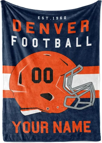 Vista 36 de Manta personalizada para fanáticos del fútbol americano – Se envía al día siguiente – Hecha en Estados Unidos – Manta de vellón personalizada