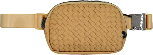 Vista 34 de C.C Bolsa de cintura para mujeres – Riñonera acolchada cruzada para el cuerpo con correa ajustable, idea de regalo de moda, Ajuste regular