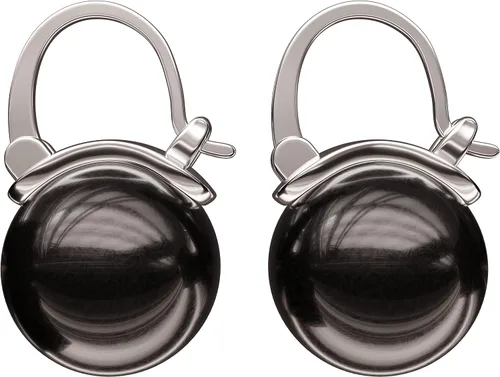 Vista 2 de Aretes tipo dormilona de perlas en tono dorado para mujer, ideales para novia, trabajo, fiesta, vestido, vacaciones