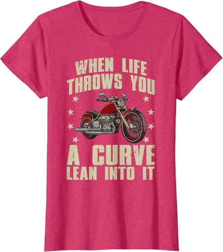 Vista 30 de Funny Motorcycle Racer Design for Men Women Motorcycle Lover T-Shirt Asphalt Grey