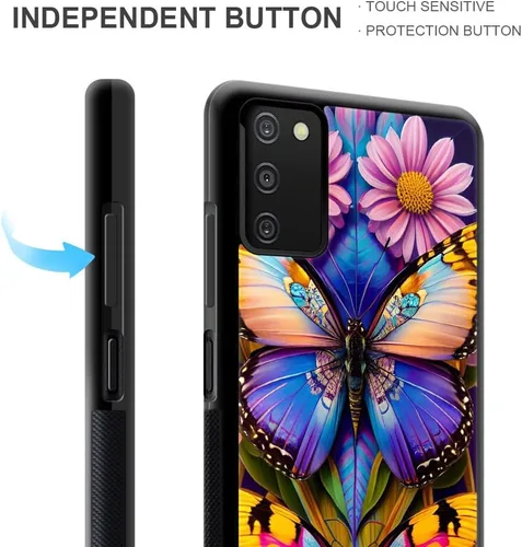Vista 4 de Funda compatible con Samsung Galaxy A03S, hermosa funda protectora de TPU delgada y suave a prueba de golpes para Samsung Galaxy A03S 4G 4G