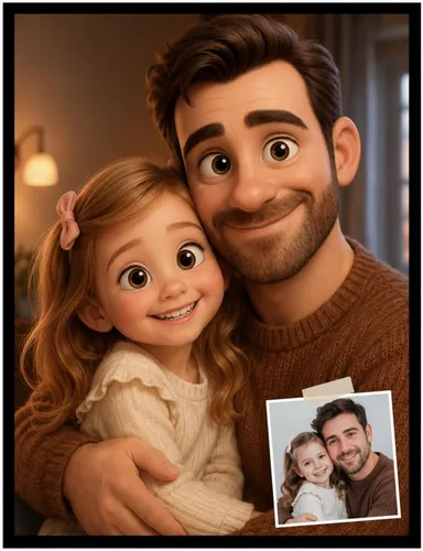 Vista 9 de NAZENTI Retrato de acuarela personalizado de foto, arte de pared con foto familiar, regalos personalizados para el día del padre para abuelo, papá