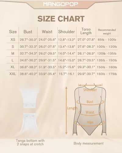 Vista 6 de MANGOPOP Body de manga larga sin mangas para mujer con corte frontal