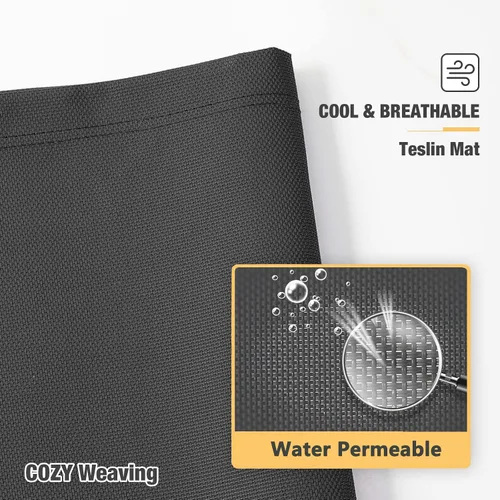 Vista 72 de Veehoo Cama elevada para perros a prueba de mordidas - Cuna elevada refrescante para mascotas - Marco de aluminio plateado y tela de malla