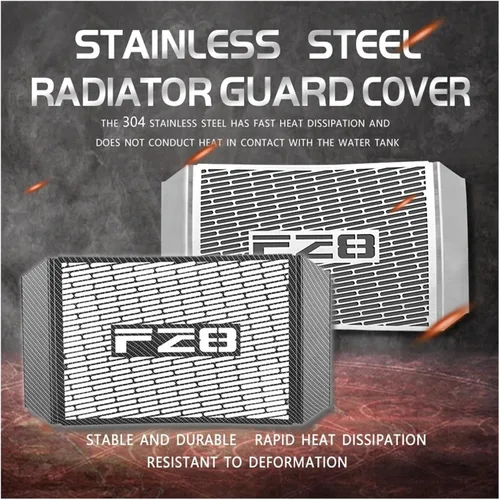 Vista 2 de Motorcycle Radiator Guard Grille Protector Cover for Ya&maha FZ 8 FZ8 2010-2016 Radiators Grilles