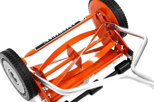 Vista 13 de American Lawn Mower Company 1204-14 Cortacésped de carrete de empuje de 4 hojas de 14 pulgadas, color rojo