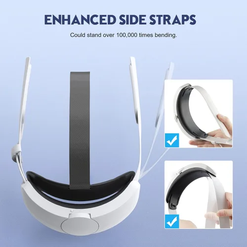 Vista 4 de VINDIJA Head Strap for Oculus Quest 2 with Battery Built-in 6000mAh Battery Replacement Elite Strap for Quest 2 Accessories with Gravity Balance for