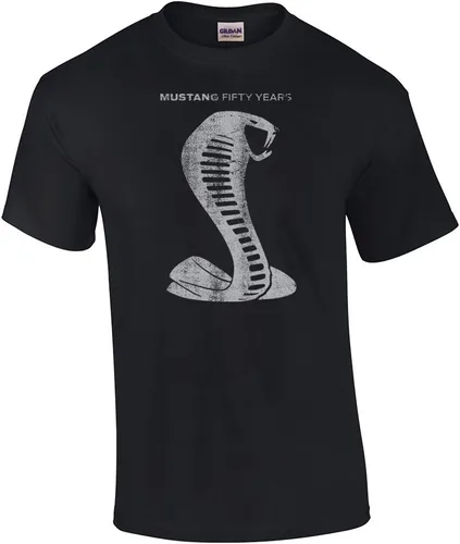 Vista 14 de Ford Camiseta Manga Corta Mustang 50 Años Cobra