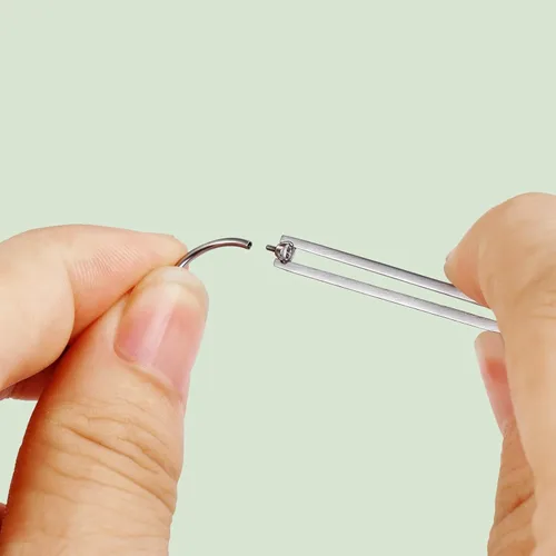 Vista 2 de Uni-J Herramienta de perforación de bola cónica para cambiar joyas, 14G, 16G, 18G, 20G, sin rosca, rosca interna, kit de estiramiento de rosca