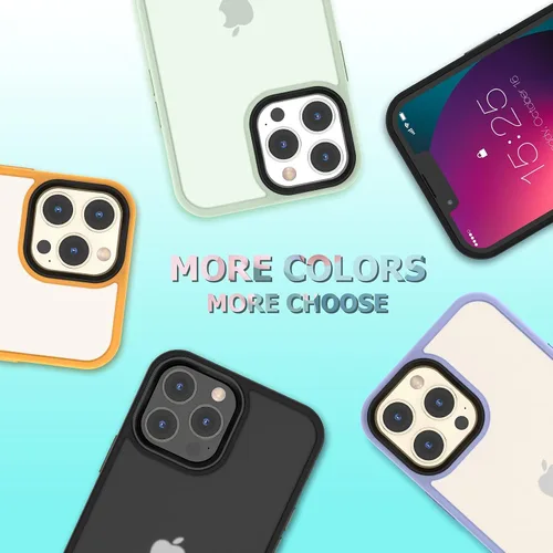 Vista 6 de MATEPROX Matte Case Compatible with iPhone 13 Pro, Non-Slip Protective Cover Hard Back Shockproof Bumper Phone Cases for iPhone 13 Pro 6.1