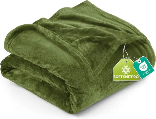 Vista 15 de Utopia Bedding - Manta de vellón de lujo, mullida, antiestática; manta de suave microfibra de 8.8 oz/yd² (300 g/m²) para sofá y cama; tamaño Gris