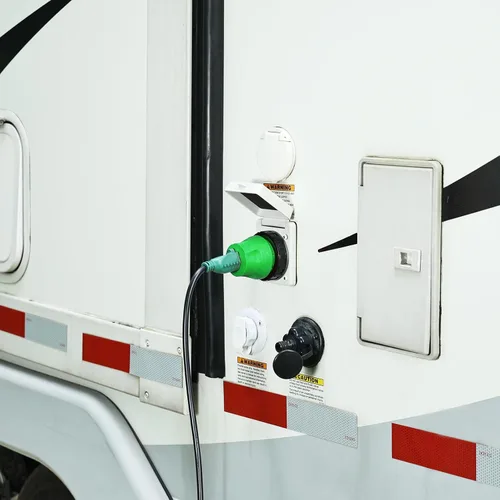 Vista 2 de RVGUARD - Adaptador de enchufe RV de 30 amperios a 110 voltios, color verde