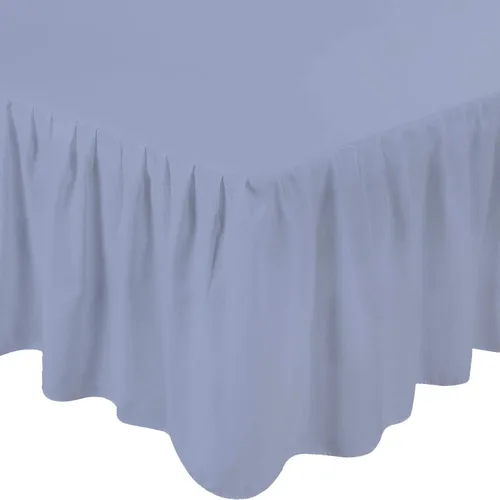 Vista 10 de 1Pc Ruffled Bed Skirt Twin Size Black Color 14 Inch Drop 600 Thread Count Dust Ruffle with Platform, Wrinkle and Fade Resistant Negro