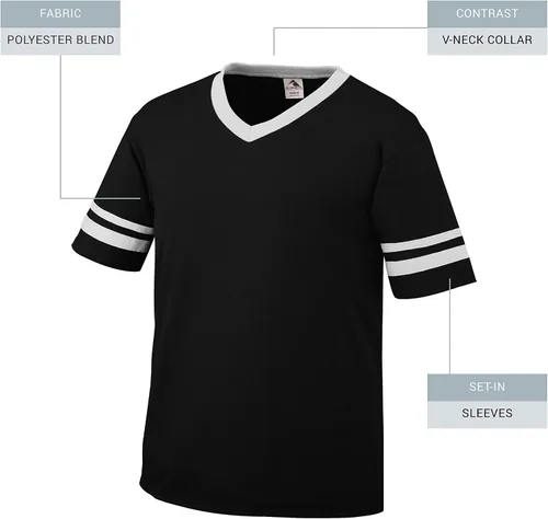 Vista 4 de Augusta Sportswear Jersey de rayas de manga para hombre