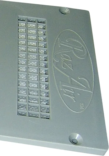Vista 6 de RazAir™ Ventilación de base con amortiguador y pantalla – 16 x 6.5 pulgadas ABS resistente a la intemperie y pintable – Fácil de instalar que reduce